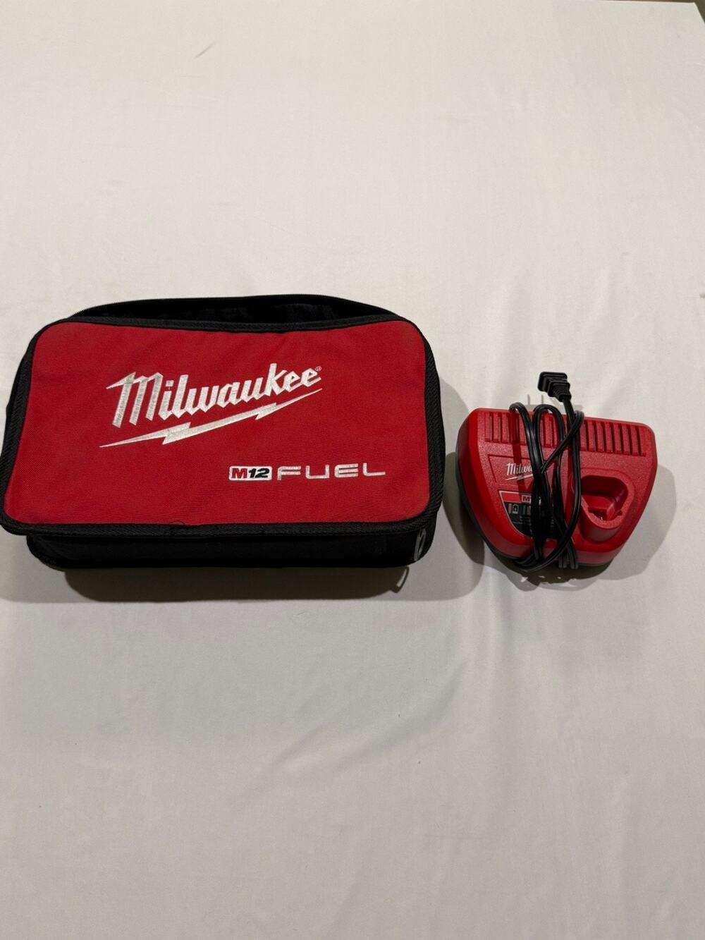 Milwaukee M12 Charger 48-59-2401 with M12 FUEL Tool Bag - No Battery